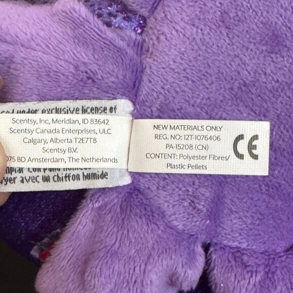 Scentsy Buddy Bubbles the Octopus Purple‎ 12" Stuffed Animal Textured Plush - Picture 13 of 14